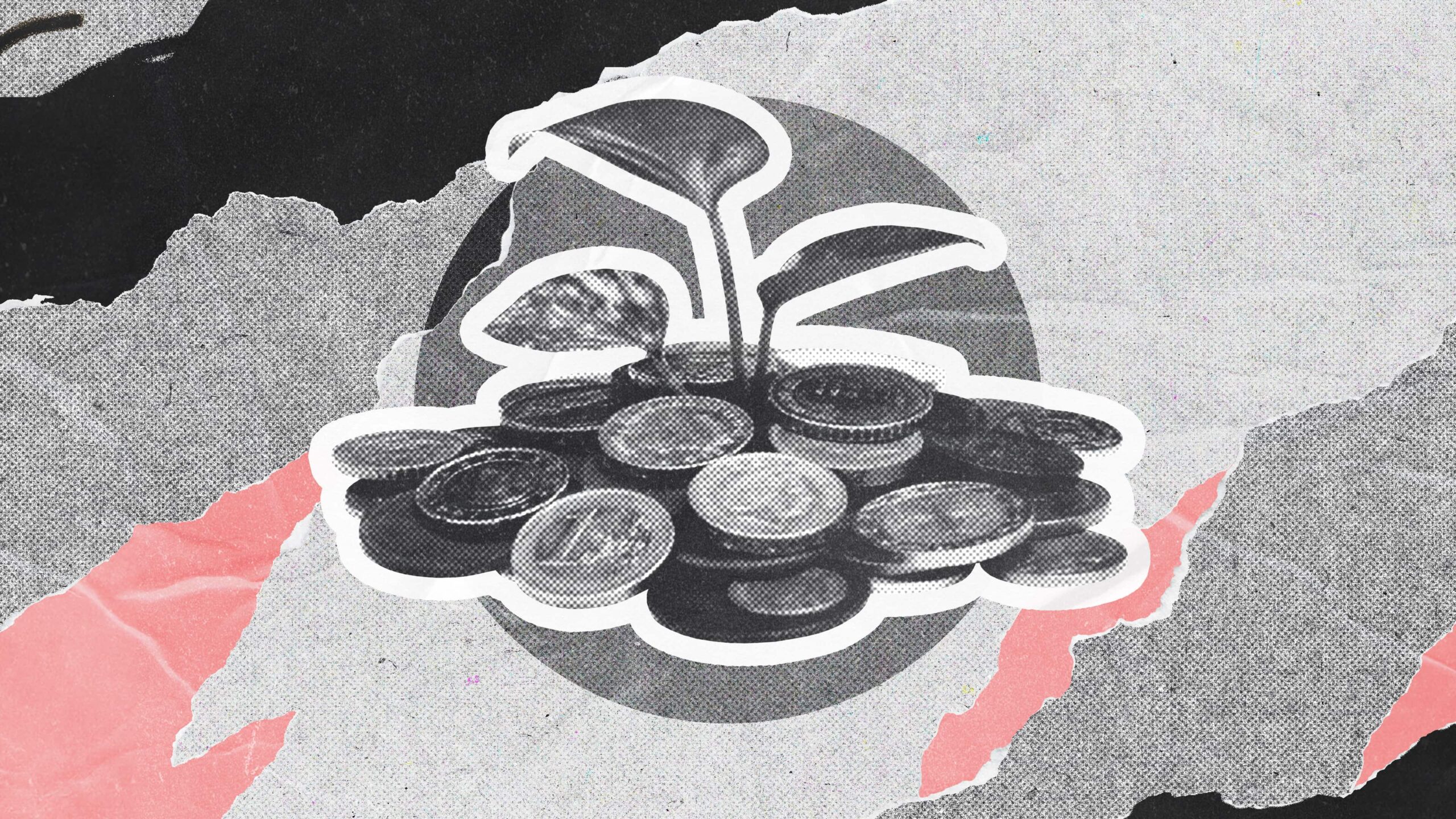 Structured Scoop - Pink Flashes Image 01